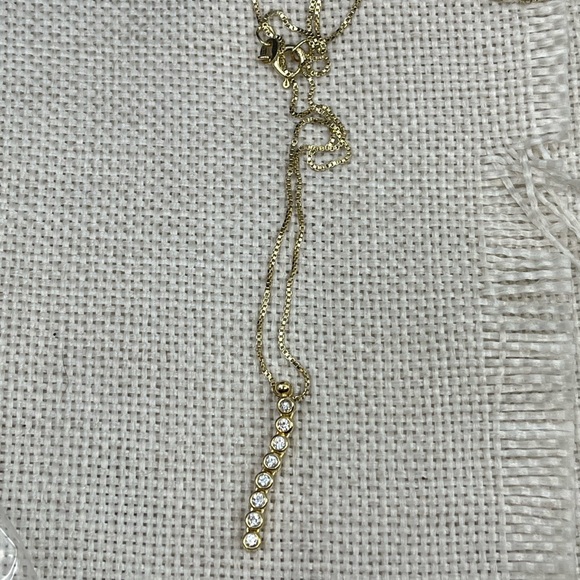 Vintage Sterling Silver & CZ Necklace - Estate Collection, Stamped 925 - Picture 12 of 17